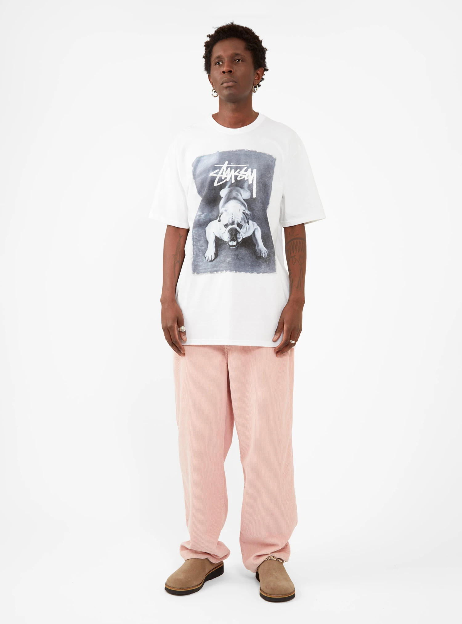 Stüssy Big Ol' Corduroy Trousers Pink - Image 4