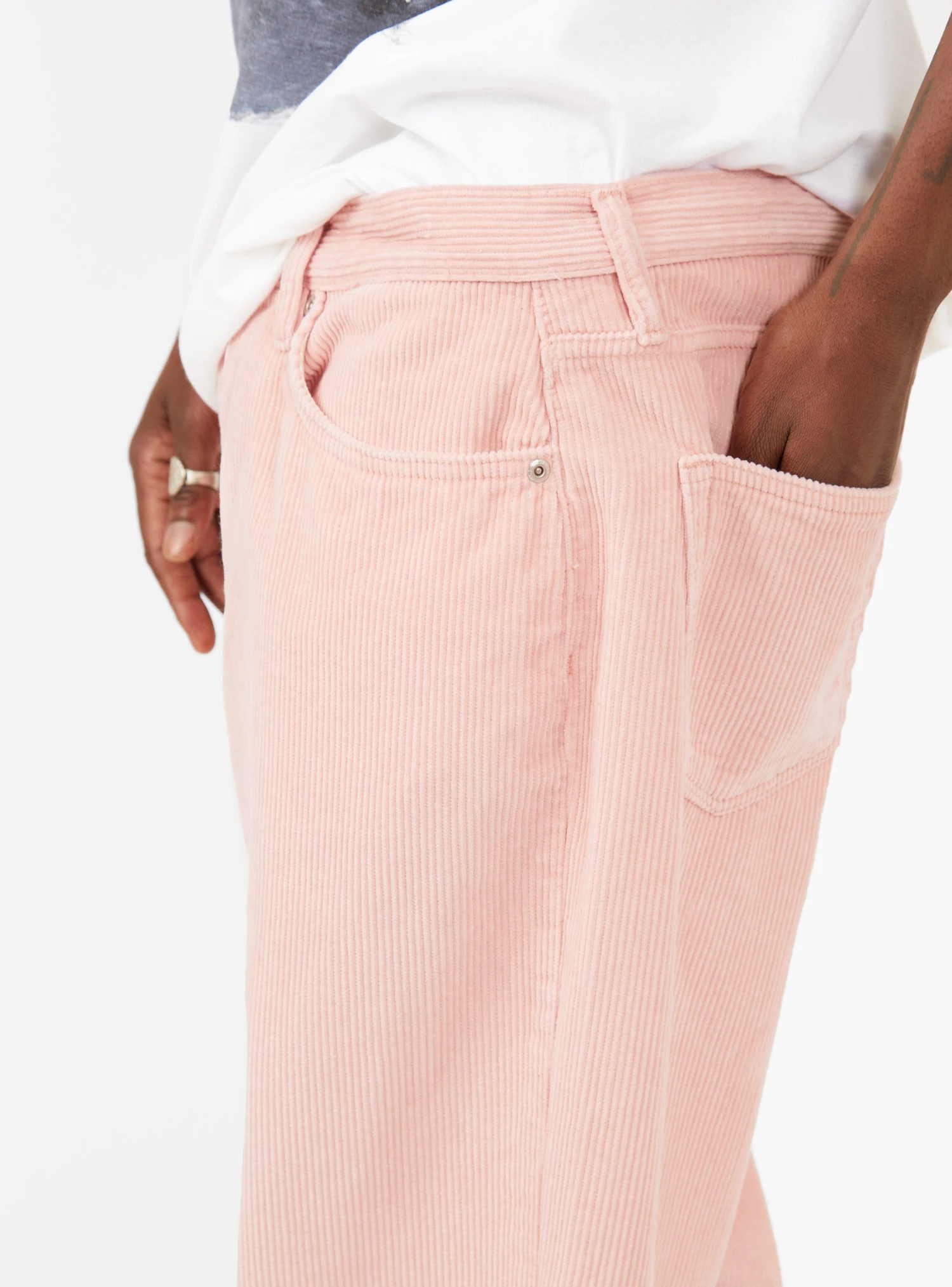 Stüssy Big Ol' Corduroy Trousers Pink - Image 5