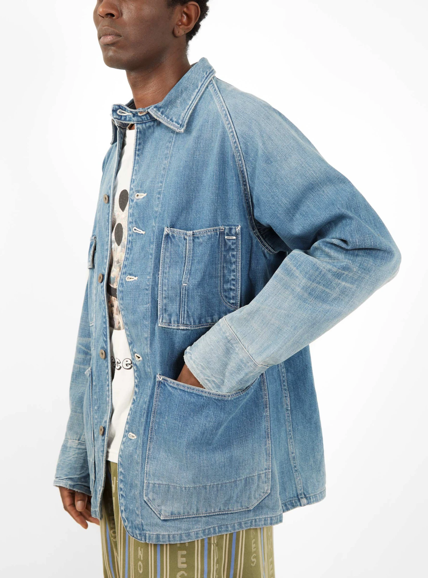 12oz Denim Cactus Coverall Light Blue - Image 2