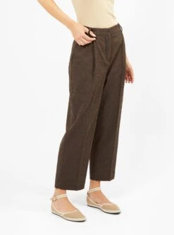 Market Trousers Brown & Black Check