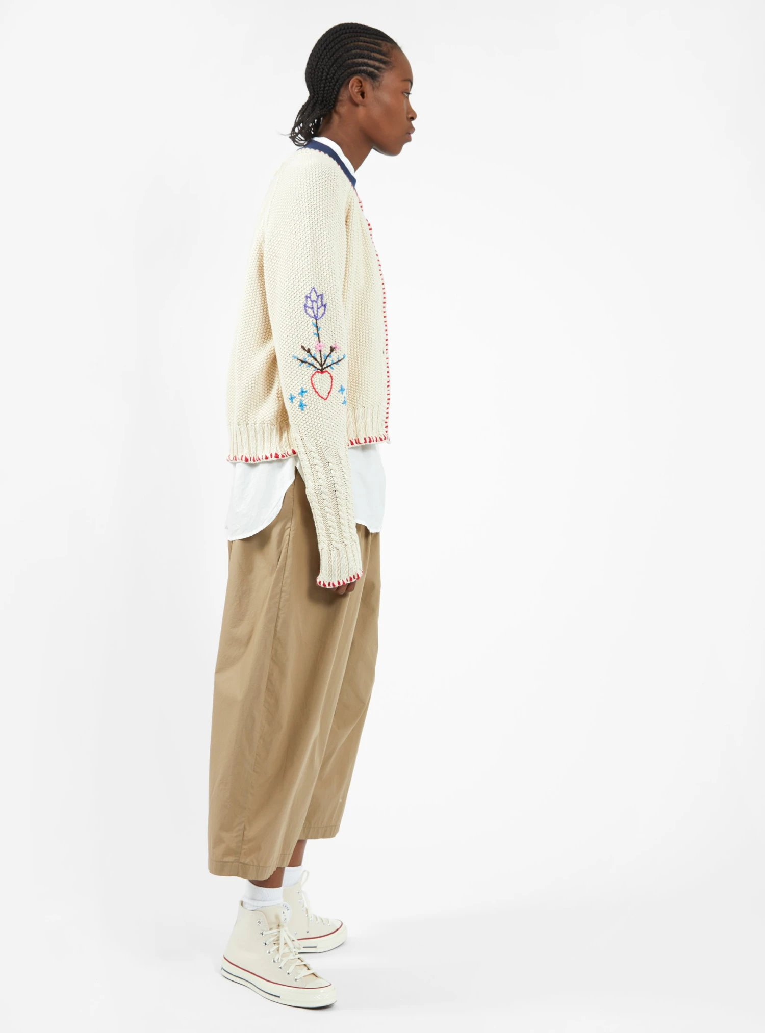 Lotus Cardigan Cream - Image 3