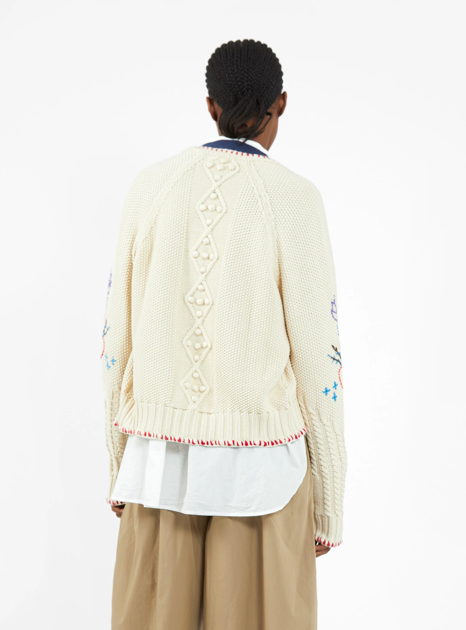 Lotus Cardigan Cream - Image 4