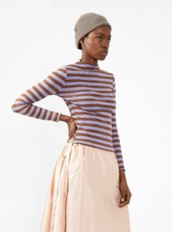 Bellerose Niba T-Shirt Brown & Purple