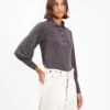 Bellerose Vidou Knit Polo Top Grey