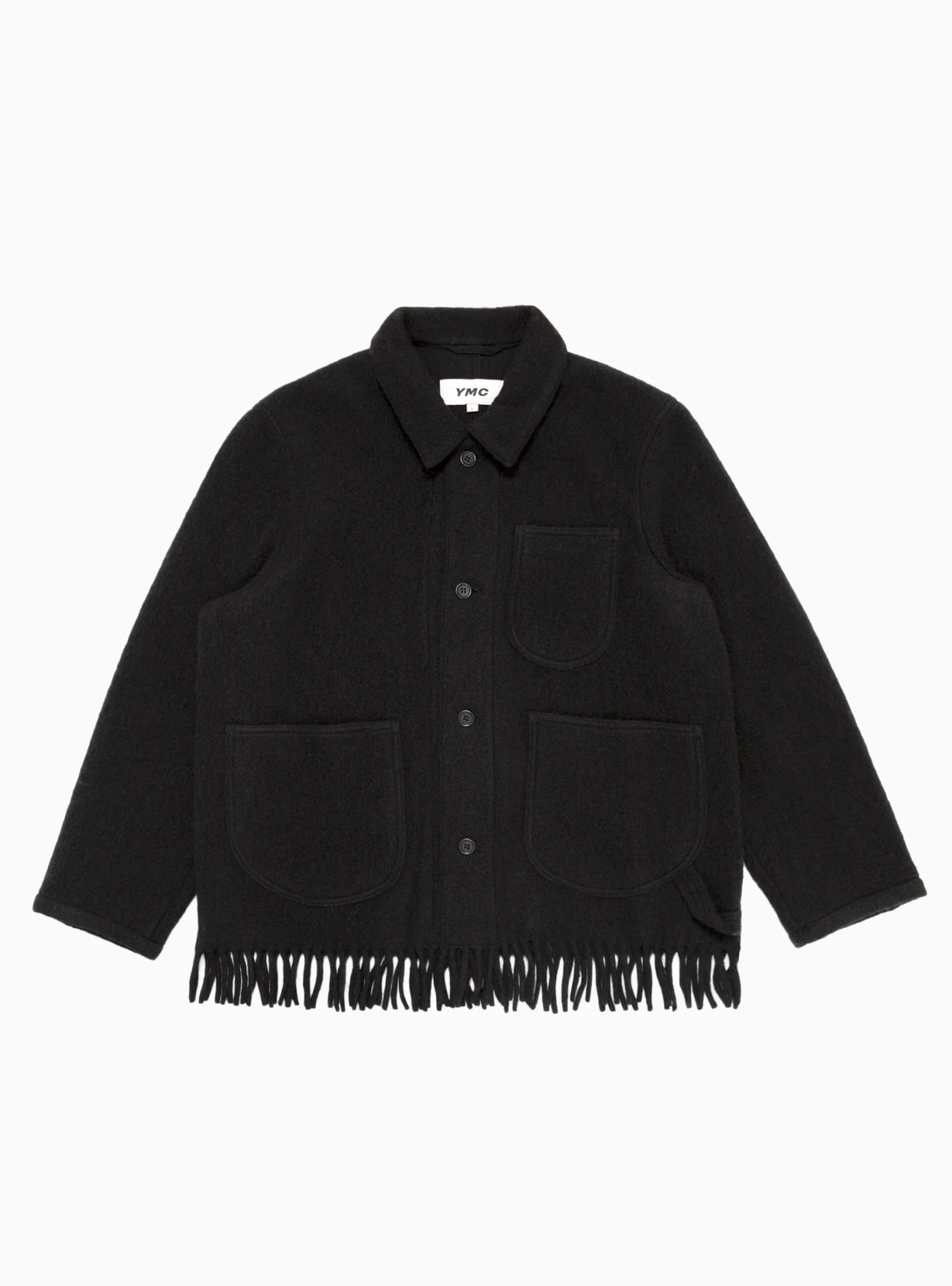 Labour Chore Fringed Jacket Black