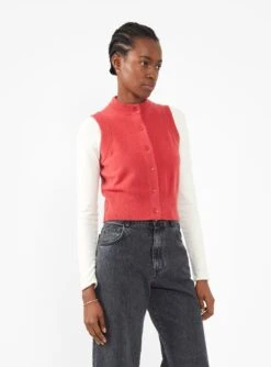 N°193 Corset Cardigan Berry Red