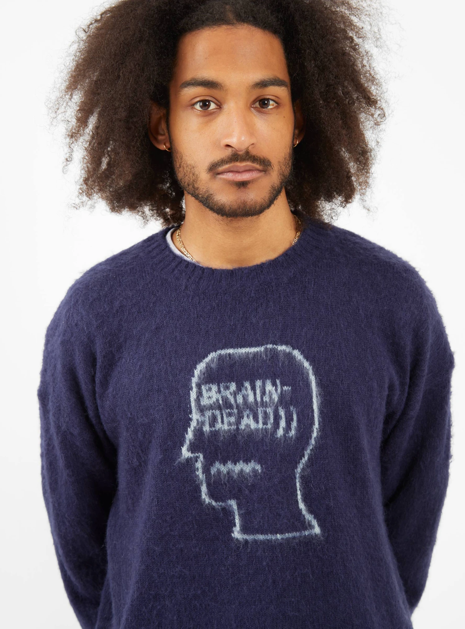 Superfuzz Logohead Sweater Navy - Image 5