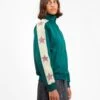 Stand Collar Track Jacket Green