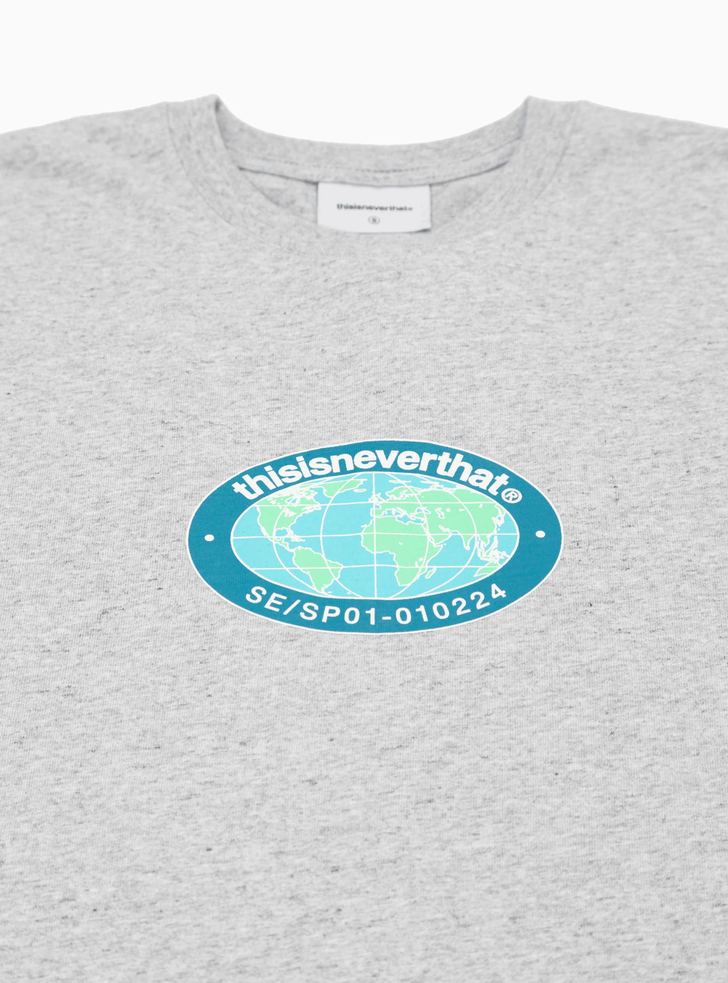 Globe T-shirt Heather Grey - Image 2