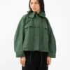 Jonis Oversized Short Parka Dark Olive