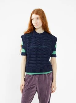 Bellerose Aitan Sweater Vest Navy