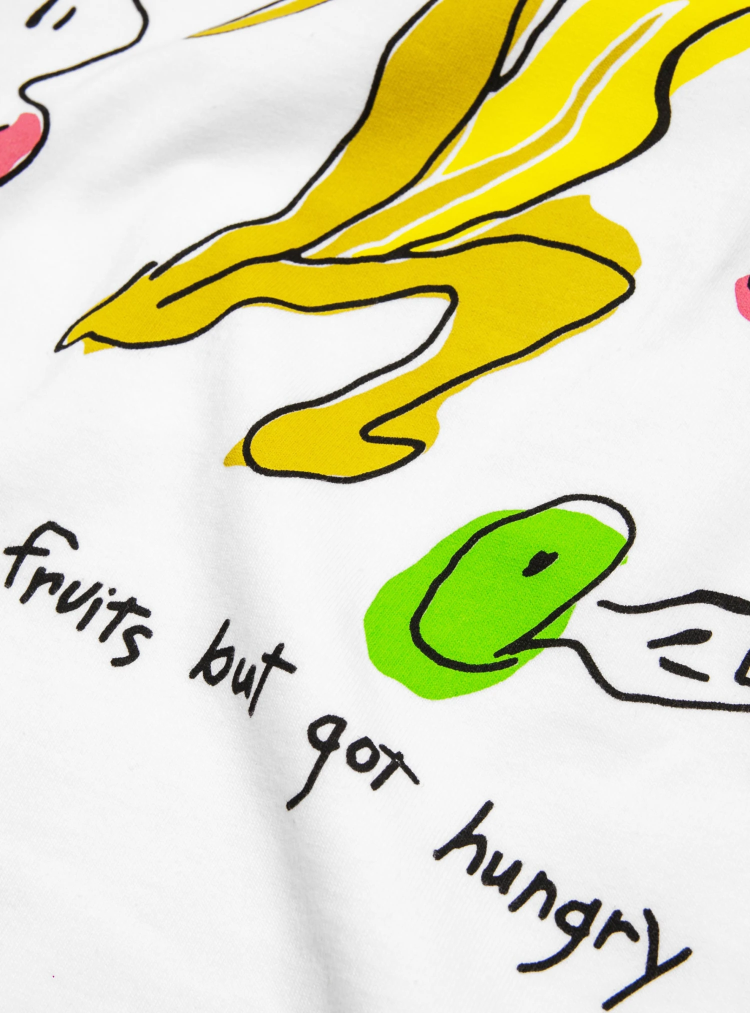 Painted Flowers T-shirt White - Image 4