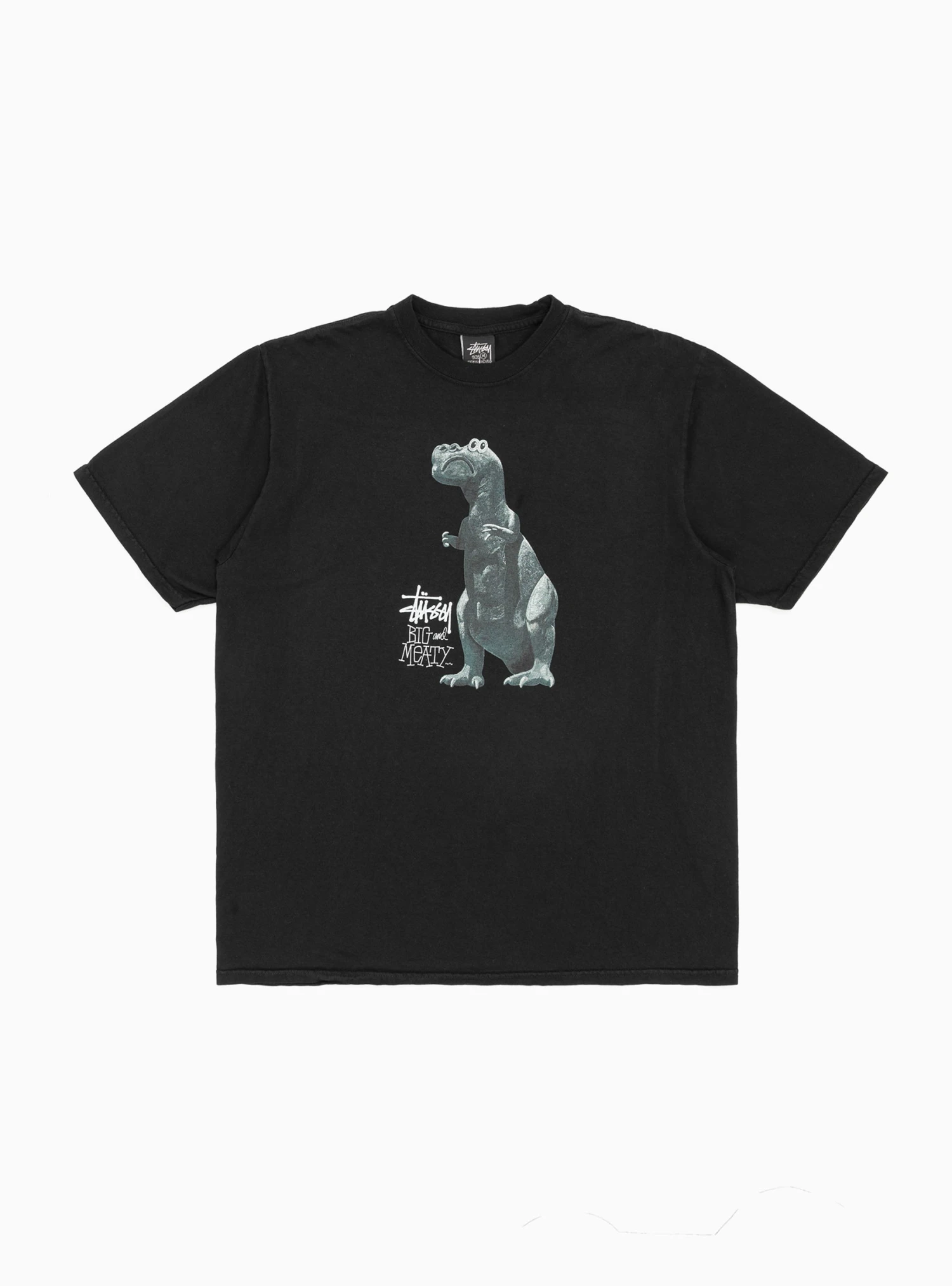 Stüssy Big & Meaty Pigment Dyed T-shirt Black