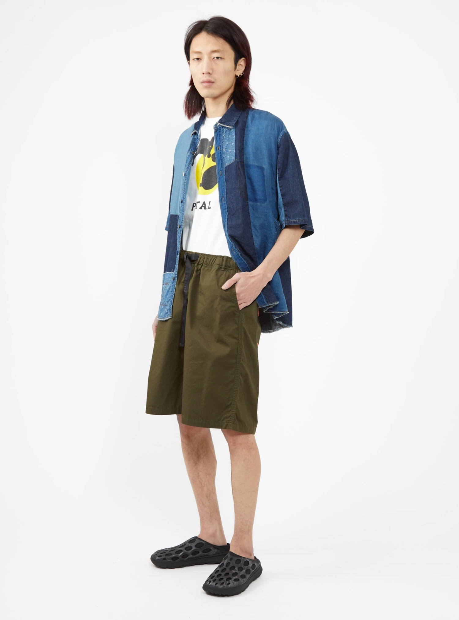 Combed Burberry Smilie Easy Short Khaki - Image 5