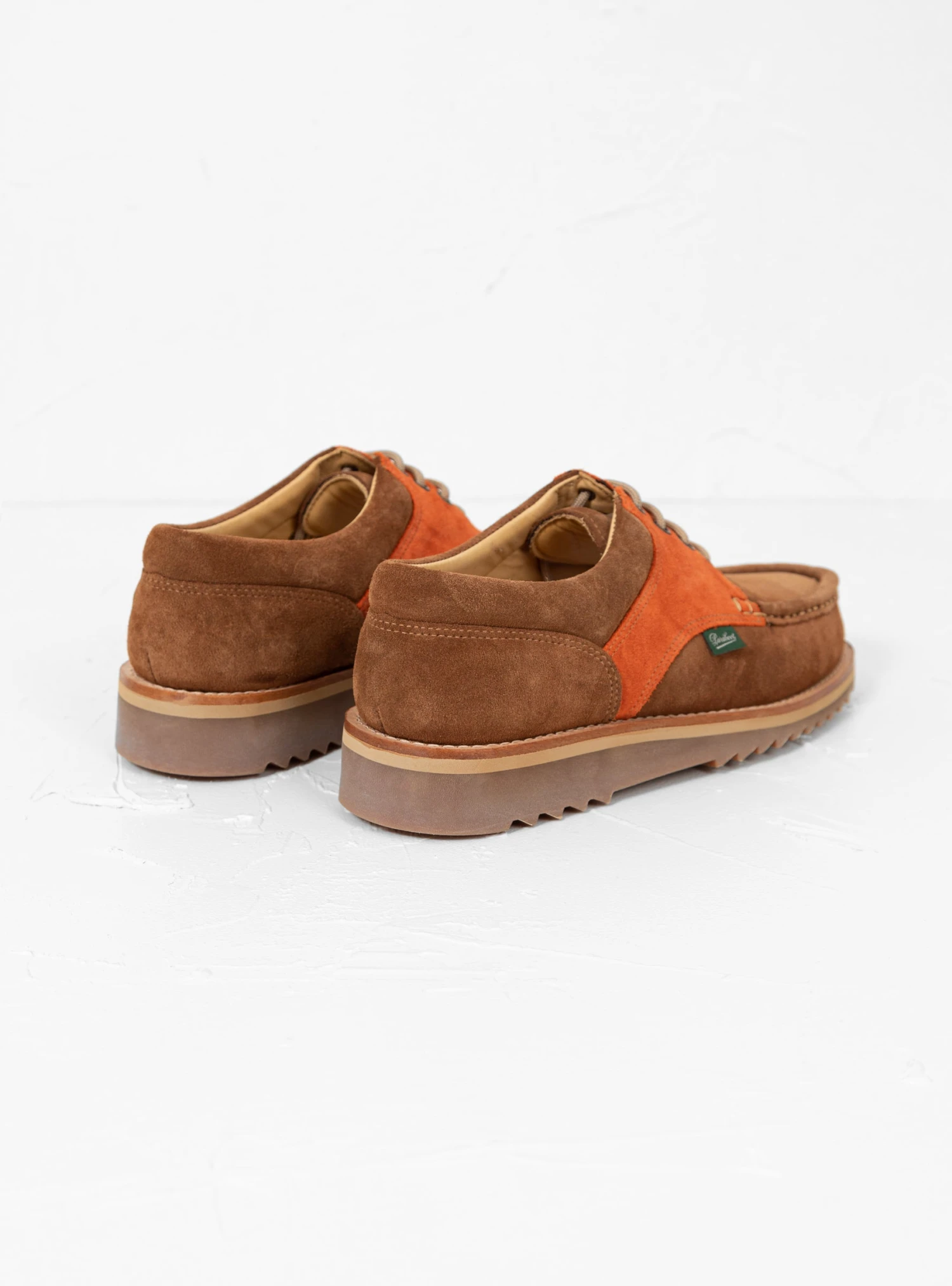 Paraboot Thiers Suede Shoes Sand & Orange - Image 4