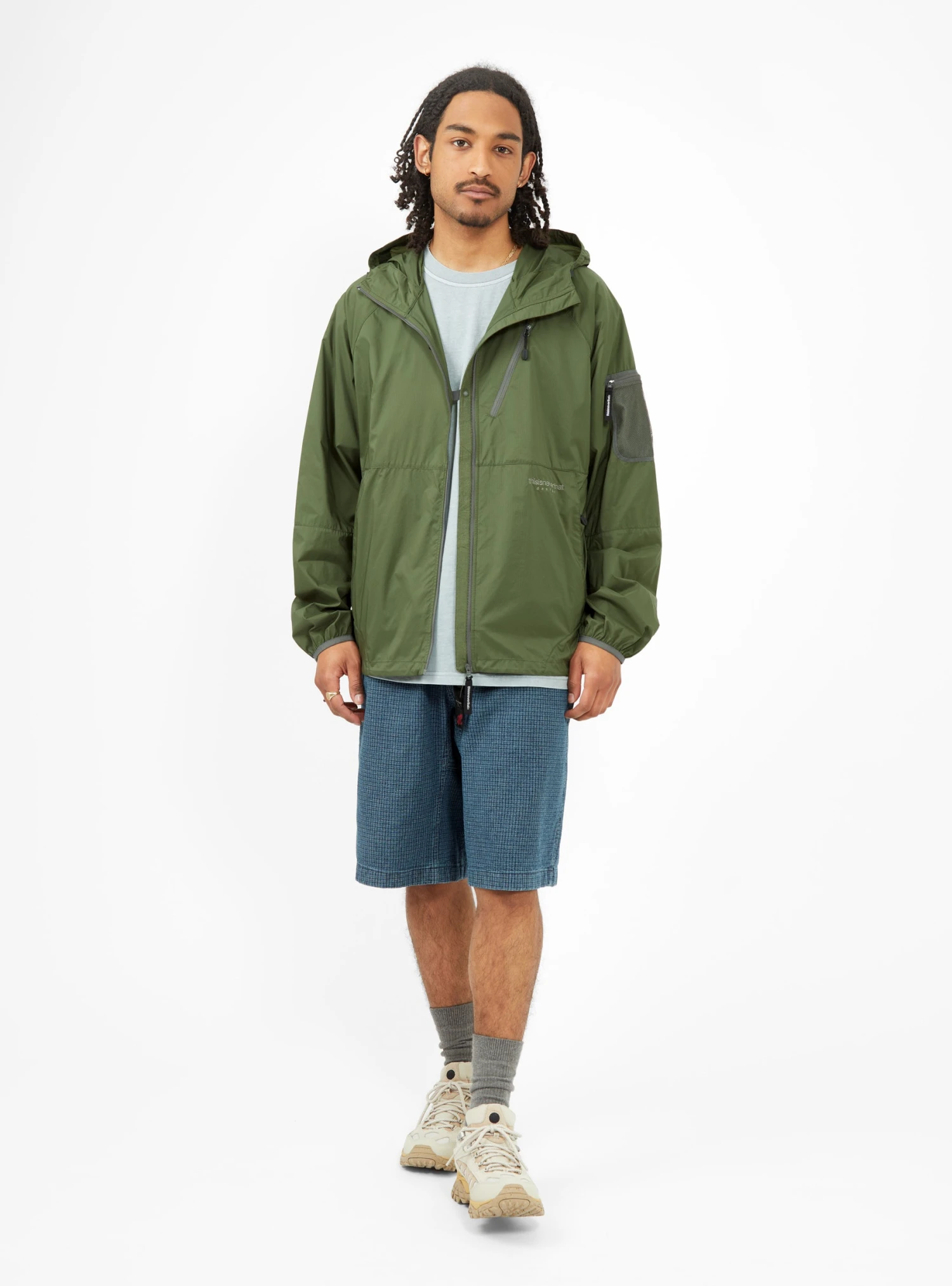 PERTEX® QA Windbreaker Jacket Olive Green - Image 2