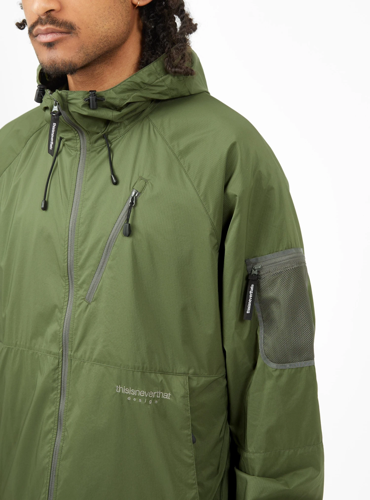 PERTEX® QA Windbreaker Jacket Olive Green - Image 4