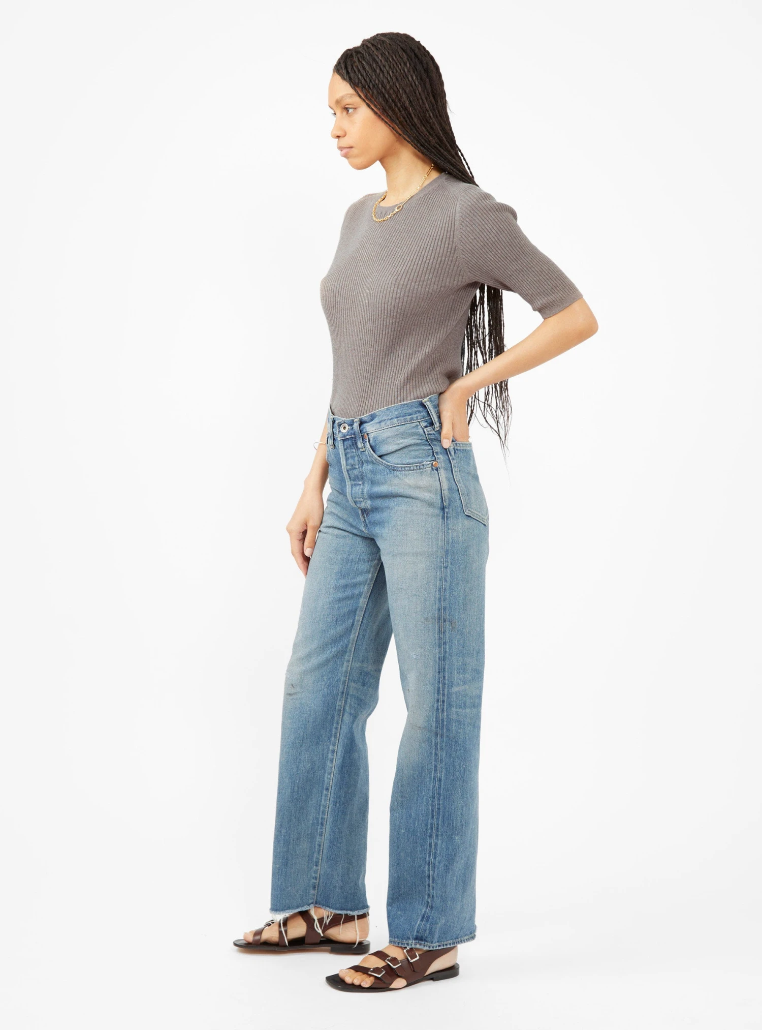 Straight Selvedge Jeans Blue - Image 2