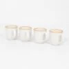 Mediterraneo Cup Set Of 4 White