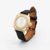 Coussin 12 Leather Watch Gold & Black