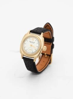 Coussin 12 Leather Watch Gold & Black