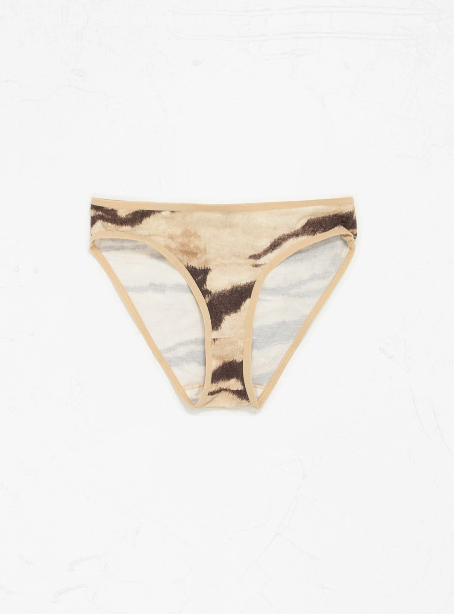 Bell Pants Beige & Brown Tiger Print