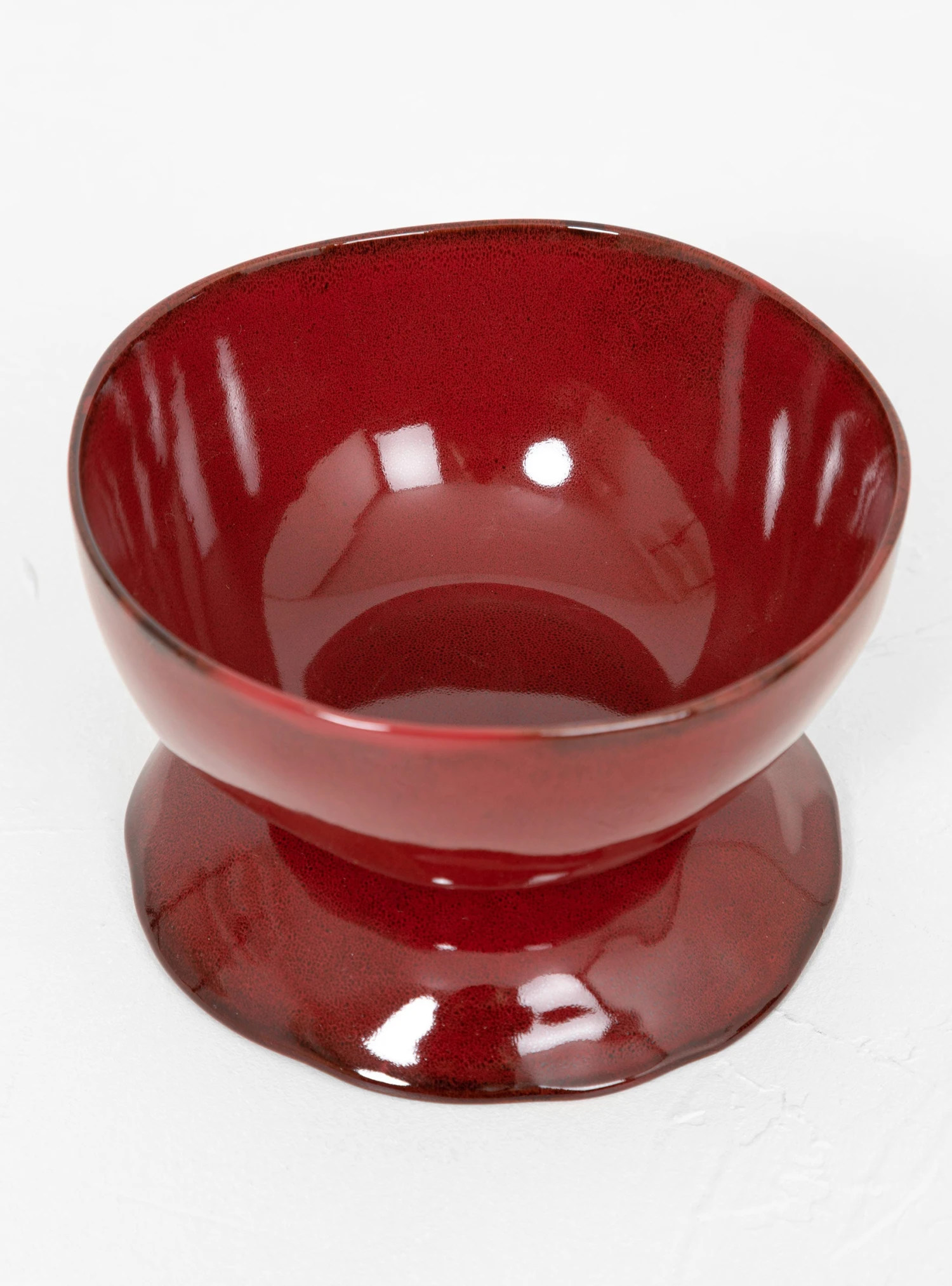 Serax High Bowl On Foot L Red - Image 3