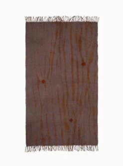 Yanagi Shibori Bouclé Throw Brown