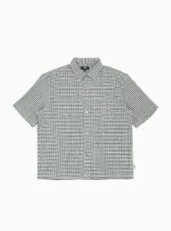 Stüssy Wrinkly Shirt Green Gingham
