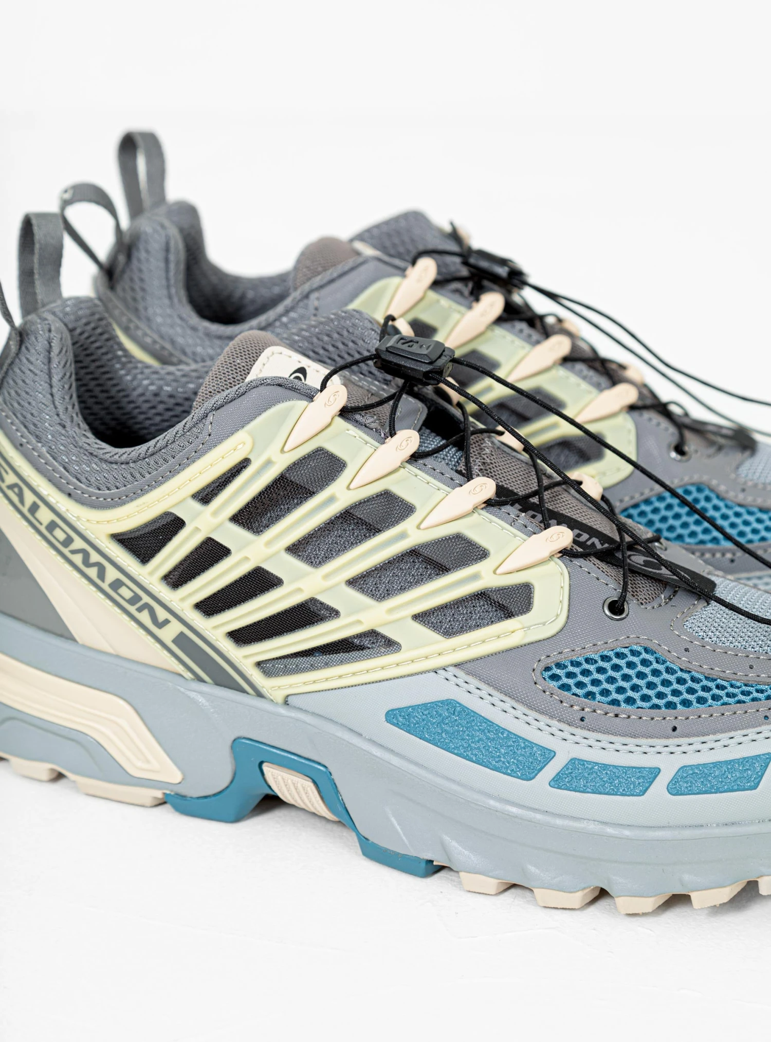 Salomon ACS PRO Sneakers Pewter, Monument & Aegean Blue - Image 3