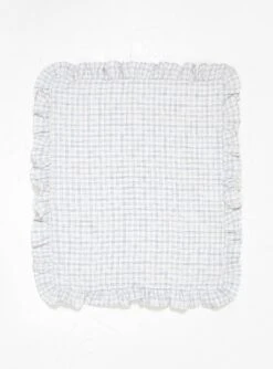 Vanukas Tea Towel White & Blue Check