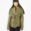 RING Quilted Coat Khaki Green