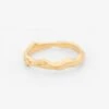 Lava Band Gold-Plated Bronze Ring