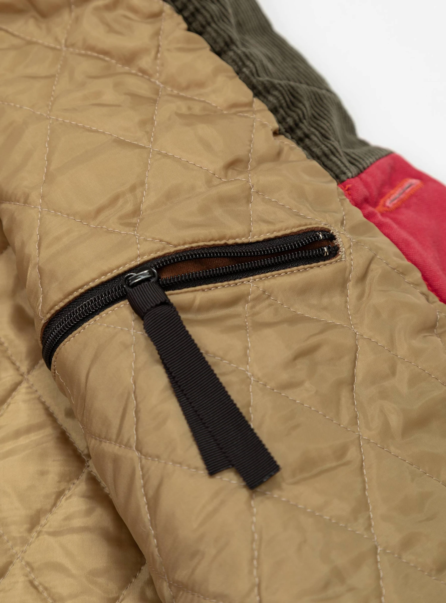 Dotera Canvas Vest Pink & Red - Image 4