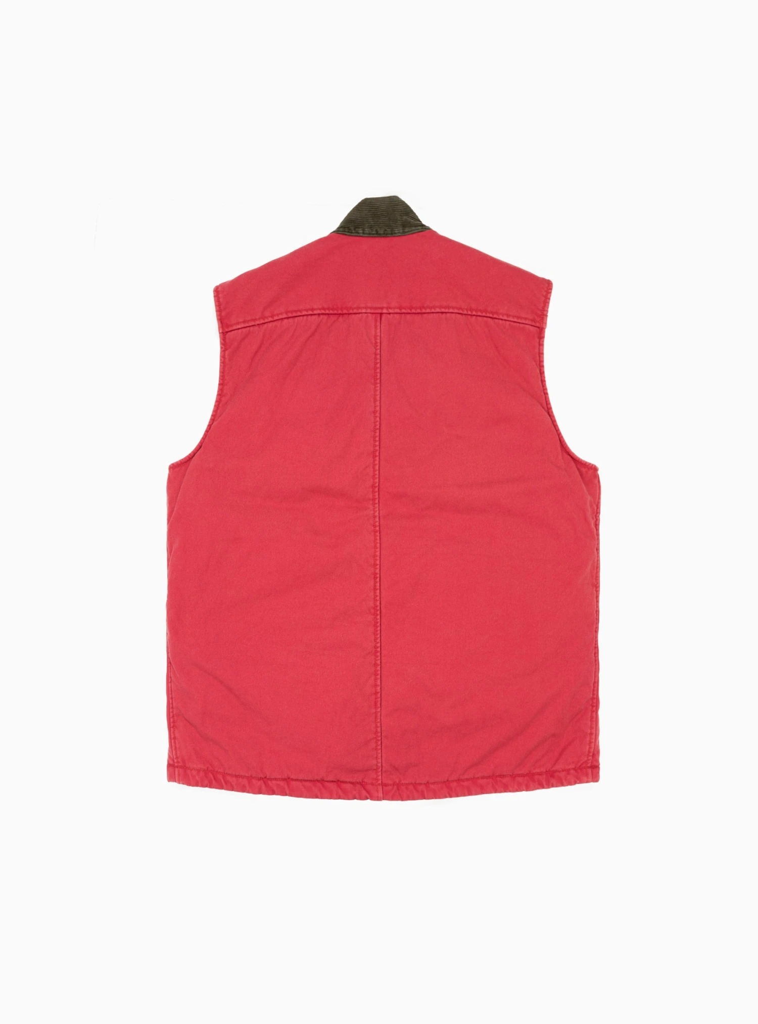 Dotera Canvas Vest Pink & Red - Image 7