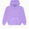 Pigment Dyed Hoodie Purple