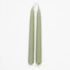 Dining Candle Pair Sage Green
