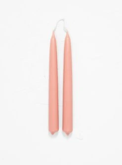 Dining Candle Pair Madder Root Pink