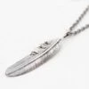 Liberty Feather Pendant Necklace Silver