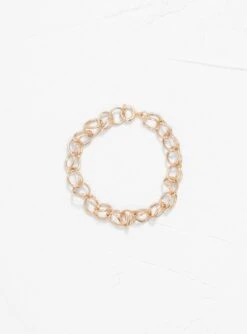 Round Links Gold-Plated Bracelet