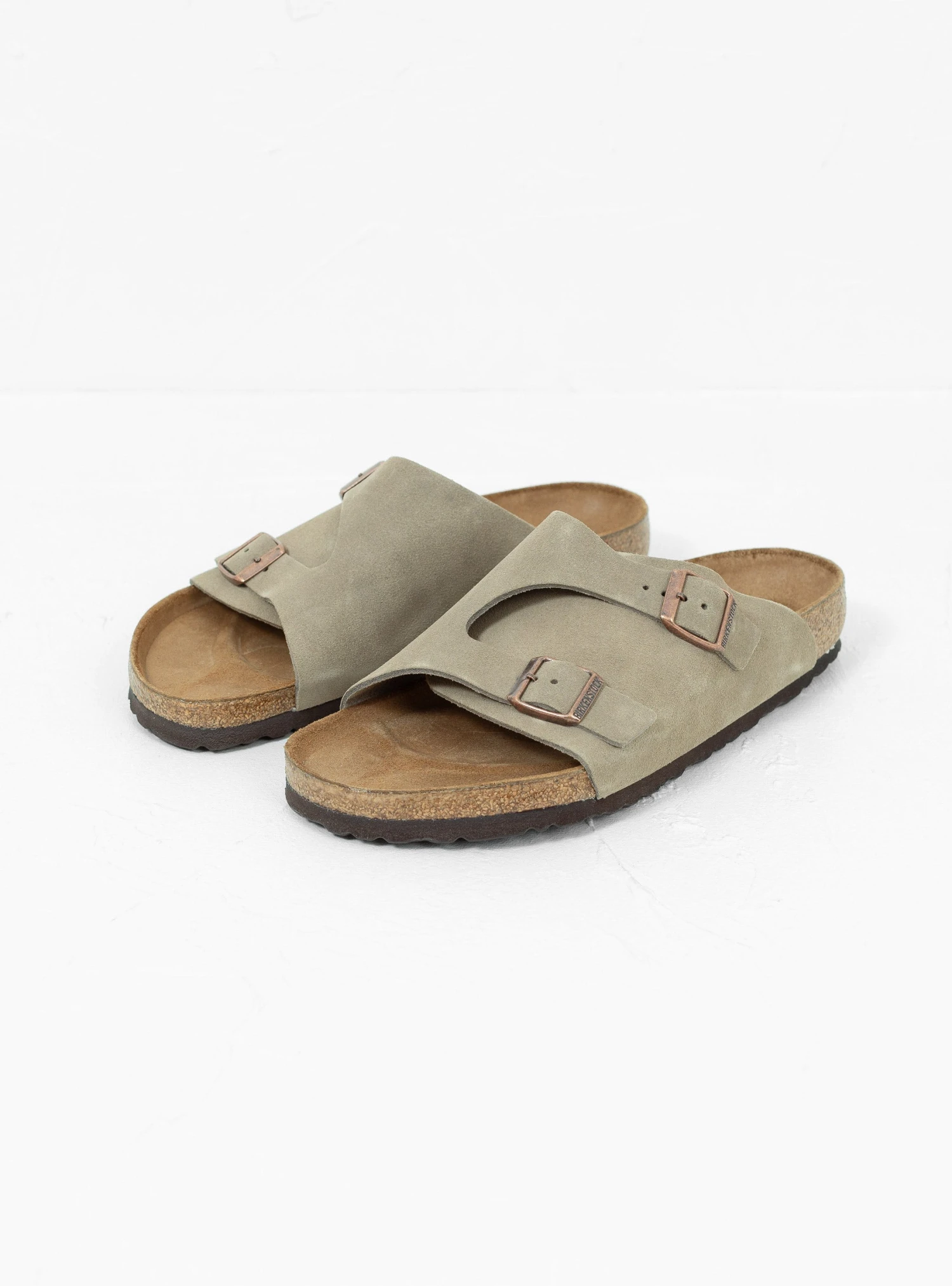 Birkenstock Zurich Suede Sandals Taupe - Image 2