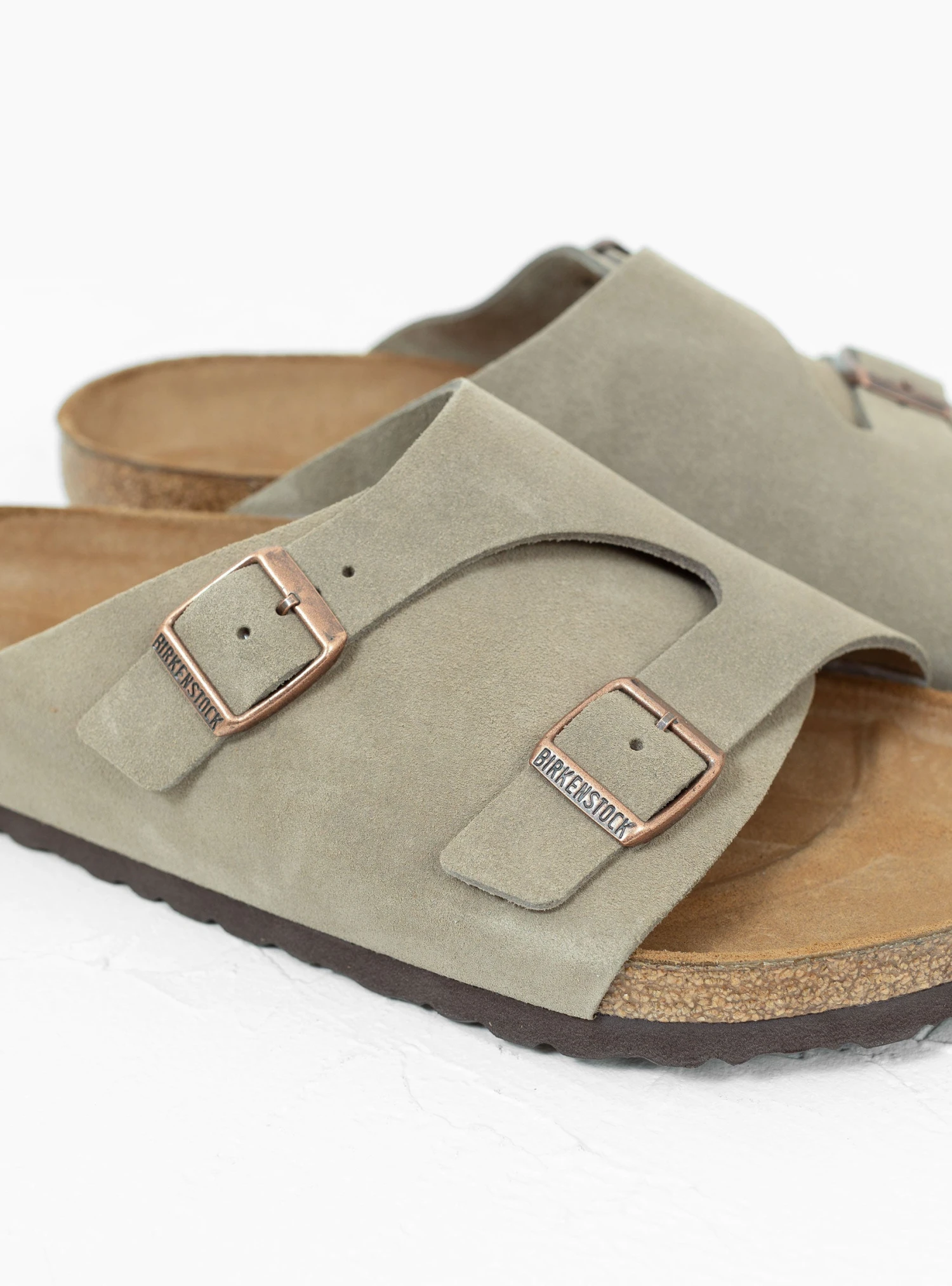 Birkenstock Zurich Suede Sandals Taupe - Image 3