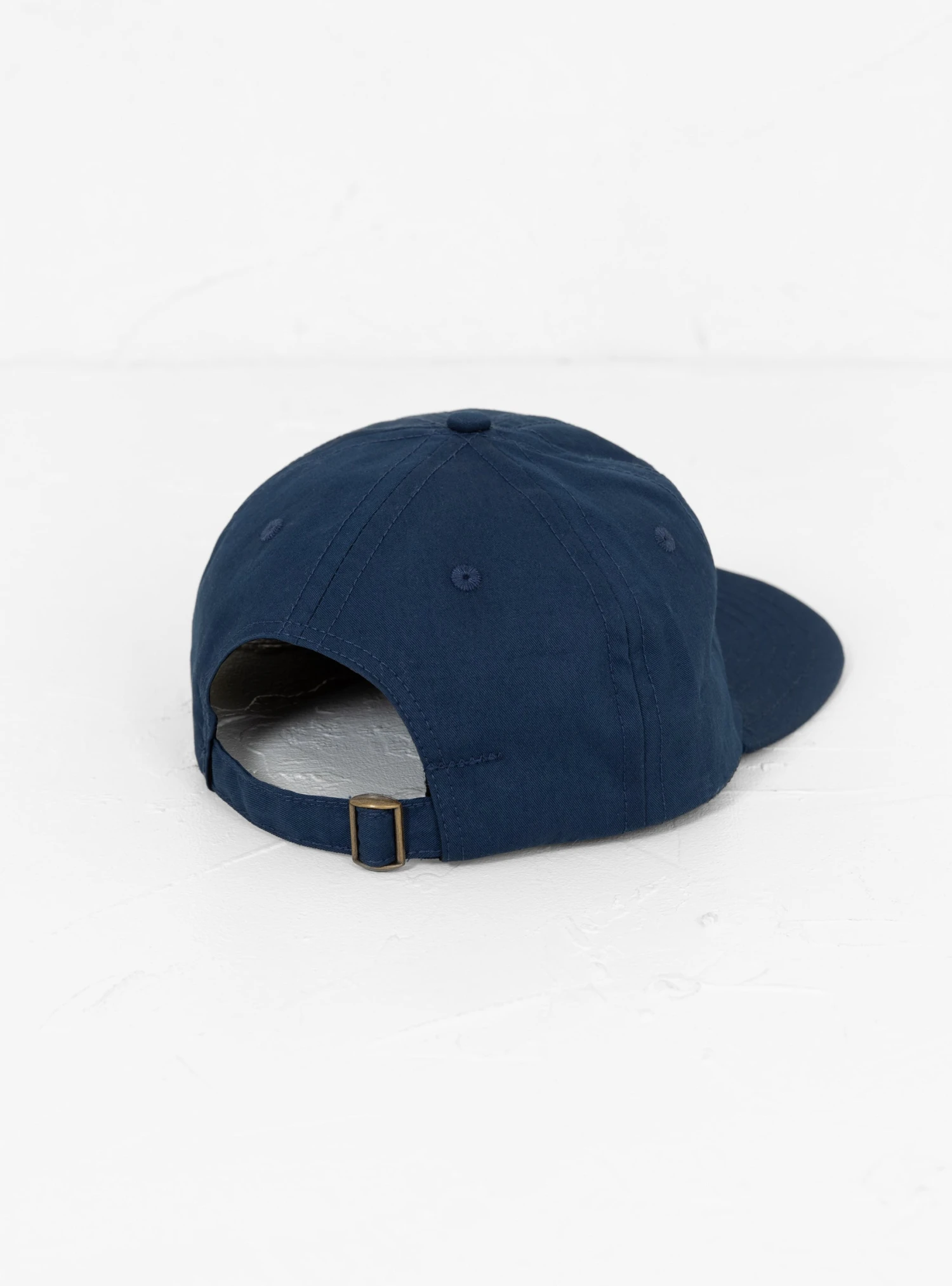 Japanese Cotton Nylon 6 Panel Cap Blue - Image 2