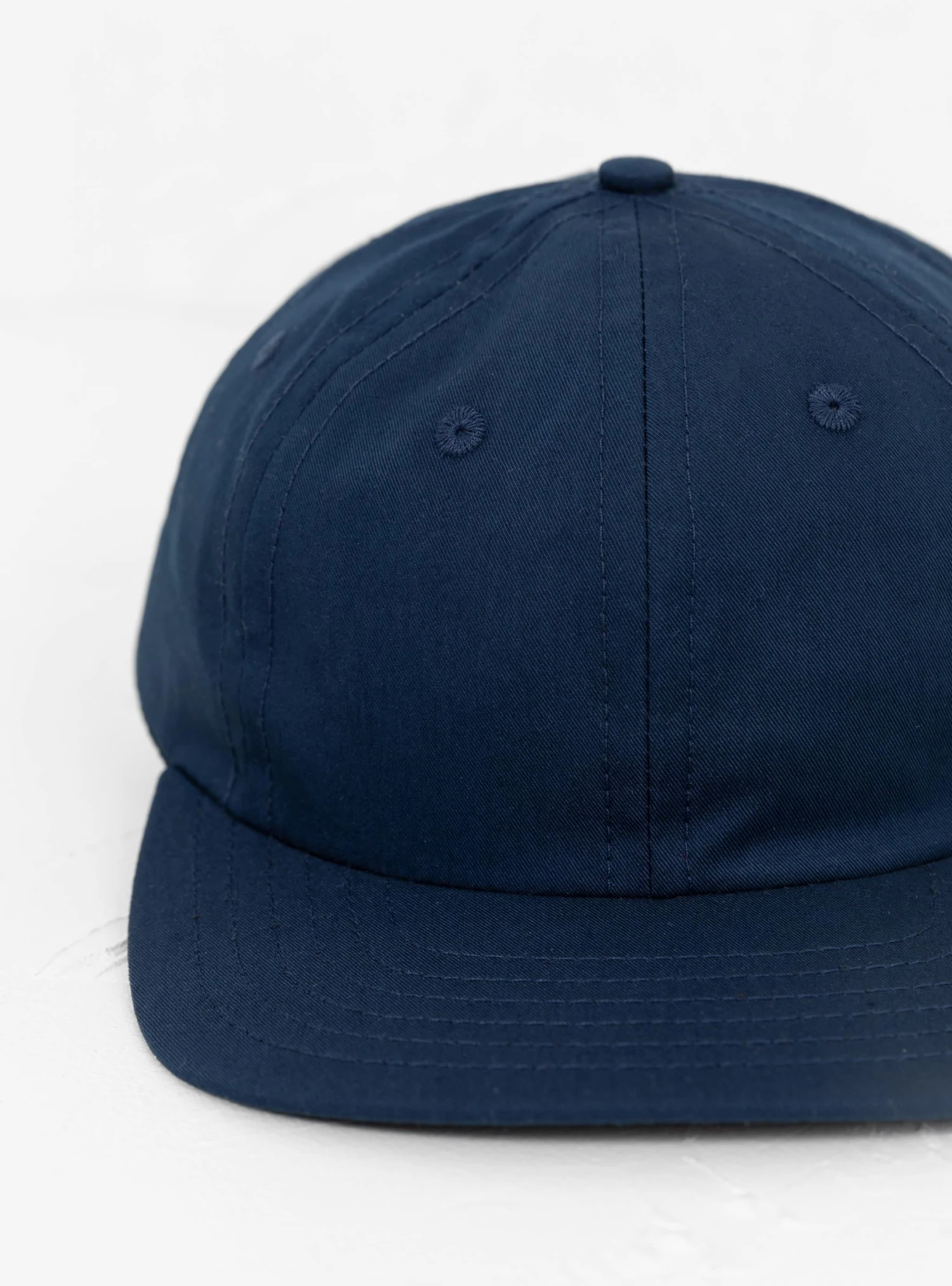 Japanese Cotton Nylon 6 Panel Cap Blue - Image 3