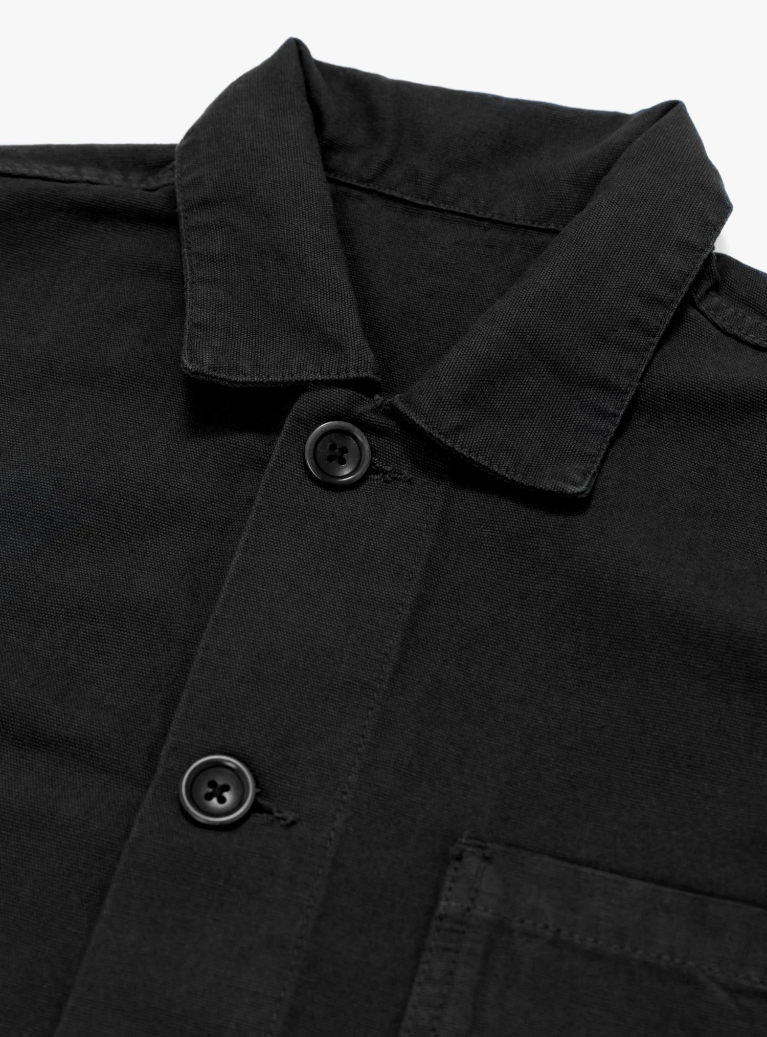 Canvas Coverall Jacket Black - Image 3