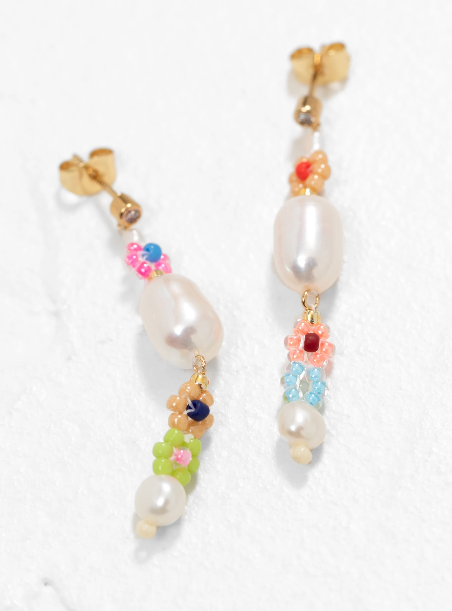 Anni Lu Mexi Flower Earrings Gold - Image 2