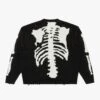 5G Cotton Knit BONE Crew Sweater Black