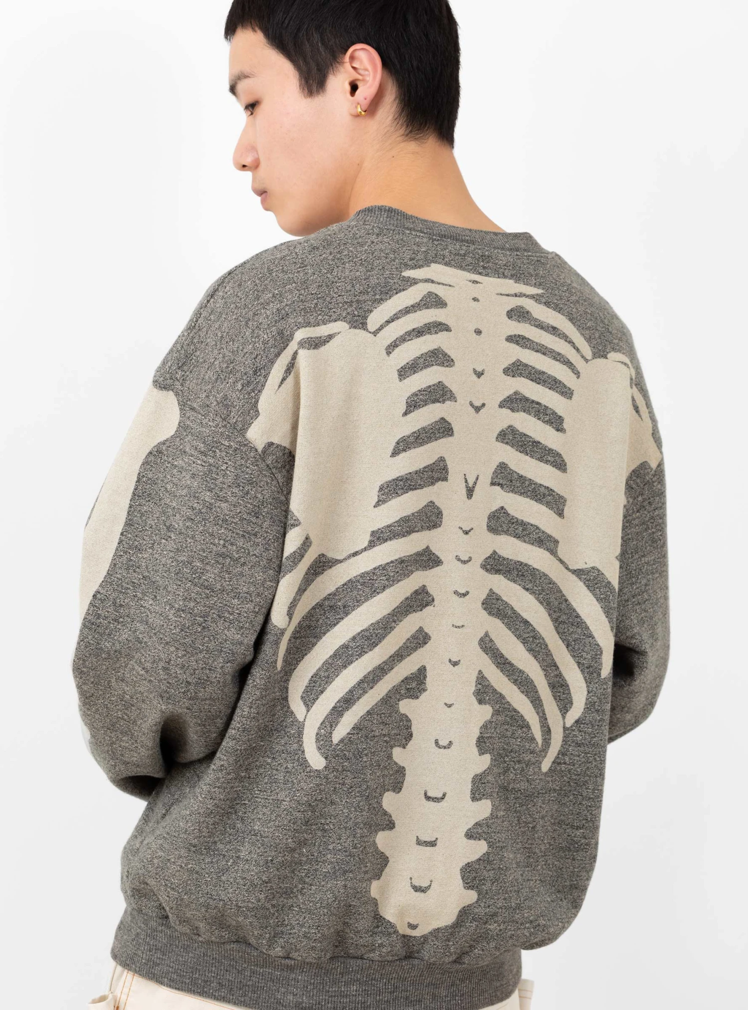 Grandrelle BIG Crew Sweatshirt Charcoal - Image 4