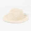 Washable Travel Hat Off White