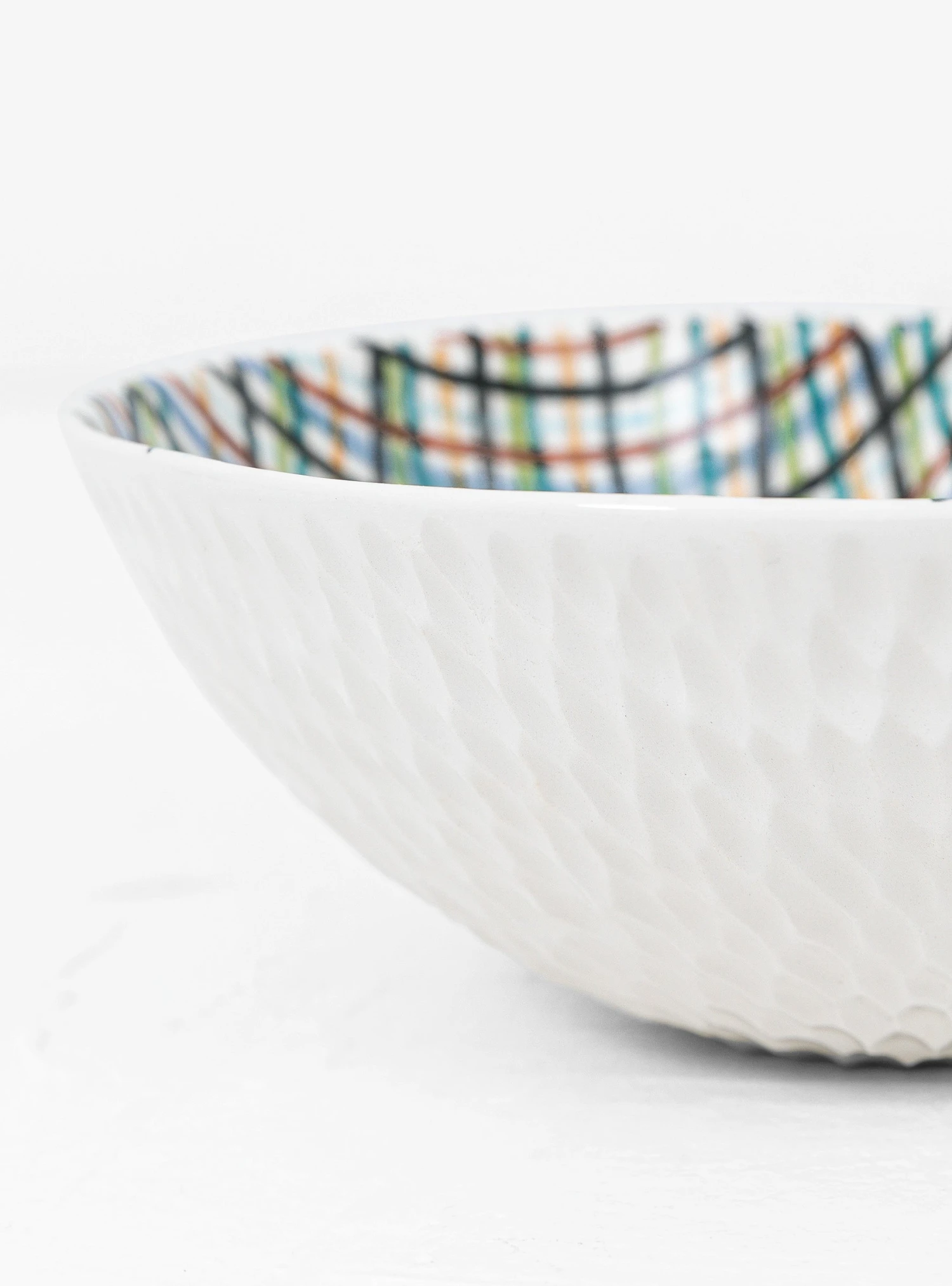 Multicolour Grid Bowl N71 - Image 3
